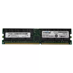 Micron MT36VDDF25672Y-335F3 PC2700R-25331-Z 2GB DDR-333 CL2.5 ECC Reg - Picture 1 of 2