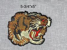 Large Embroidered Tiger Iron-on Patch Gucci Style - Free shipping from USA