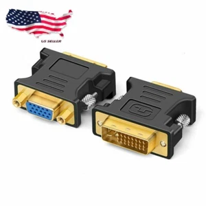 DVI-I Male Analog (24+5) to VGA Female (15-pin) Connector Adapter Desktop PC - Picture 1 of 1