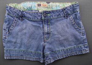 Girl's Faded Glory Trouser Jean Shorts Stretch Adjustable Waistband Size 12 