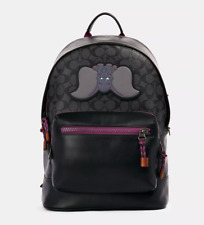 Disney X Coach West Backpack In Signature Canvas With Dumbo pre-owned