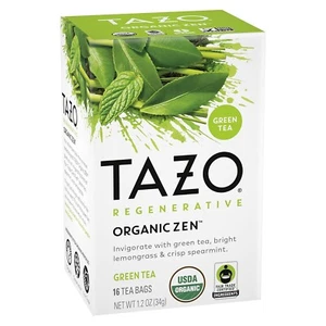 Tea Bags Green Tea Regenerative Organic Zen Tea 16 Count - Picture 1 of 8