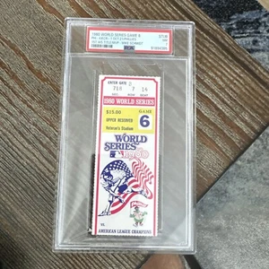 1980 World Series Ticket Game 6 Phillies pSA 7 Rare grade STUB - Picture 1 of 2