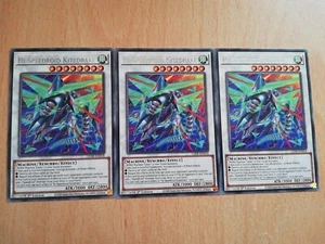 Yugioh card - Hi Speedroid Kitedrake - LED8-EN018 RARE 1ST EDITION 3 CARD SET - Picture 1 of 1