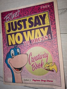 Vintage 1992 Payless Drug Store Blue's Dinosaur Activity Coloring Book unused - Picture 1 of 4