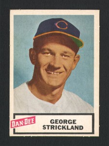 1954 DAN DEE POTATO CHIPS ~ GEORGE STRICKLAND ~ CLEVELAND INDIANS