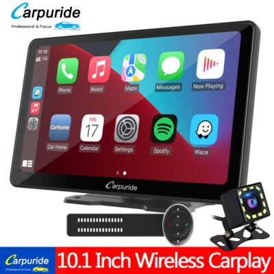 Carpuride W101 Wireless Apple Carplay Screen Android Auto Car Stereo Radio Audio - Image 1 of 4