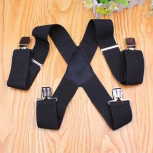 Men 50mm Extra Wide Adjustable Elastic Mens Suspenders HOT Braces M9 G2 Hot A4L5 - Imagen 1 de 12