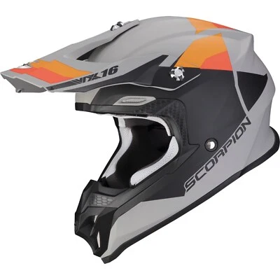 Scorpion Offroad Helmet Size L VX-16 EVO Air Spectrum Gray-Orange Matte - Image 1 of 3