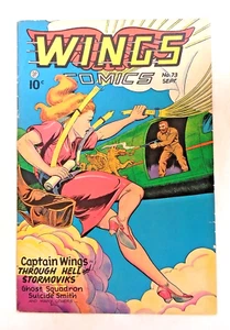 Wings Comics (Fiction House) #73fn 1st Jane Martin Cover - Picture 1 of 4