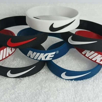 2pcs 3D Silicone Bracelet Just Do It NIKE JORDAN Wristband LIVESTRONG Mens/Kids - Image 1 of 4