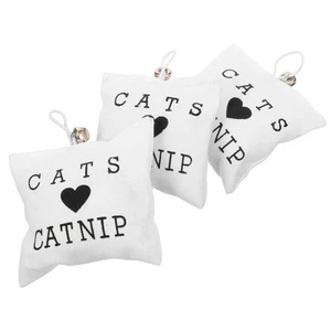  3Pcs Catnip Toys Embroidery Canvas Kitten Toys Assortments Variety Catnip Bag - Picture 1 of 12