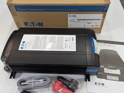 12-110-1800EM Eaton NEW True Sine Power Inverter 1800 Watt W/ Surge Protection - Image 1 of 4