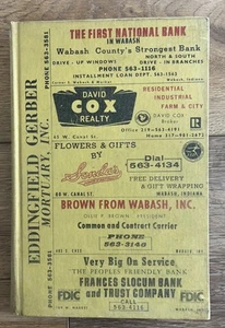 Wabash Indiana City Directory Robinsons Gran Publicidad De Colección Ciudad 1976 - Imagen 1 de 6