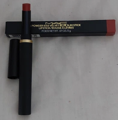 MAC Powder Kiss Velvet Blur Slim Stick Lipstick In 893 Sweet Cinnamon NIB - Image 1 of 3