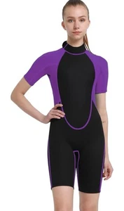 Realon Damen Herren Neopren Shorty Neoprenanzug 3mm Rückenreißverschluss Kaltwasser Thermo - Bild 1 von 11