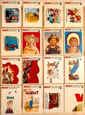 1983 Fleer MAD MAGAZINE 70 Different COLLECTORS & TROUBLE Sticker Cards Yoda - Image 1 of 4