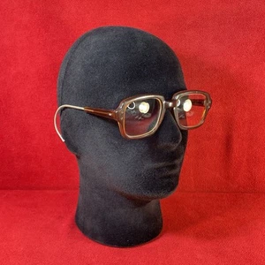 Vintage 70er Romco Z87 Brille Braun 4 1/2-6 1/2 HA 50-22 LO Zopfbügel mit Etui - Bild 1 von 21