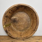 Vintage Wooden Dough Bowl - 15” Rustic Dish - Large Antique Bowl - #202