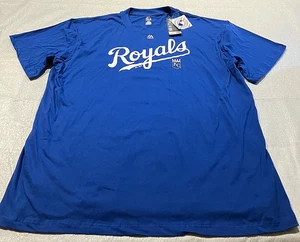 Majestic KC Royals SS T-Shirt, Original MLB Herren Größe 3XL Big & Tall Neu mit Etikett - Bild 1 von 5