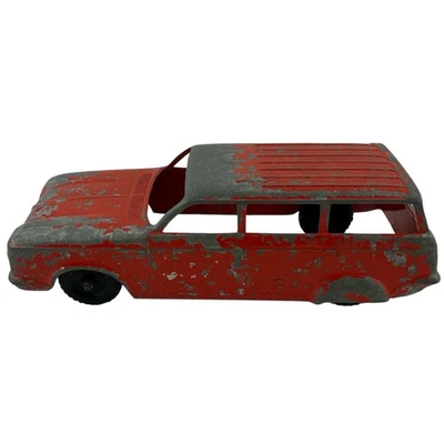 Hubley #405 Chevy Corvair Station Wagon Red Diecast Toy Car 1960s Lancaster USA - Image 1 of 4