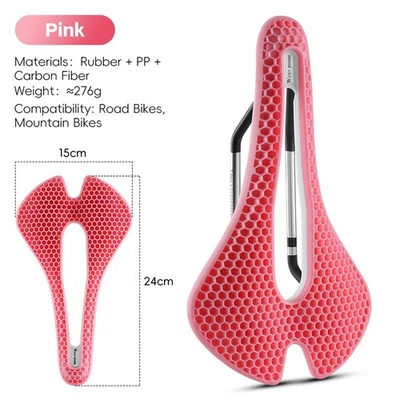 Sillín de bicicleta WEST BIKING 3D estructura de panal cojín de asiento de bicicleta hueco Foto 1 de 4