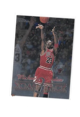 Lote de 2 cartas Michael Jordan Chicago Bulls Upper Deck Topps cromadas Foto 1 de 4