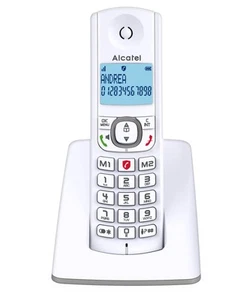 Telefon bezprzewodowy Alcatel F530 z blokowaniem połączeń, 10 melodii, biały - Zdjęcie 1 z 4