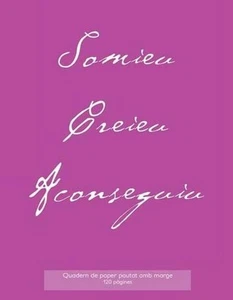 Quadern de paper pautat amb marge, 120 pgines: Quadern de coberta rosa, quadern - Picture 1 of 1
