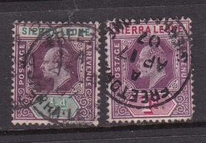 Sierra Leone 1903 ½d and 1d (E522) - Picture 1 of 1