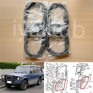 for Mitsubishi Pajero Montero Shogun front rear door weatherstrip rubber seal - Picture 1 of 6