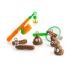 Fishing for Floaters Bath Game bathroom tub Fishing Poo Floaters toilet Bath Fun - Picture 1 of 3