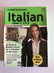 Instant Immersion Italian Levels 1, 2 & 3 (New in sealed box) - Picture 1 of 5