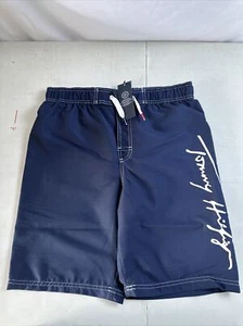 Tommy Hilfiger Niños Azul Bañador Pantalones Cortos Grandes 16/18 Azul Marino Blazer - Imagen 1 de 5