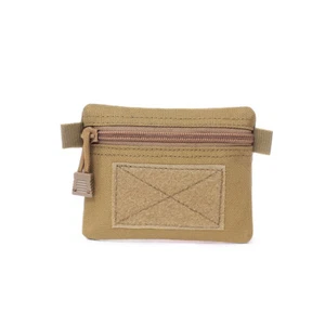 Mini Purse Coin Card Holder Key Ring Wallet Pouch Zipper Mini Change Bag Holster - Picture 1 of 18