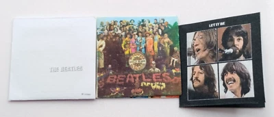 THE LITTLE BOOK CO Dolls House Miniature 1:12 Maßstab Beatles Records x 3 (LP) Set A