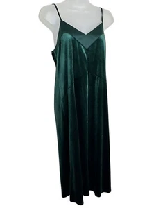 Vestido midi sin mangas de terciopelo verde talla pequeña formal fiesta cóctel A New Day para mujer - Imagen 1 de 10