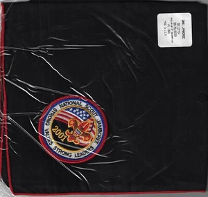 2001 National Scout Jamboree Strong Values Strong Leaders Black Neckerchief [NC- - Picture 1 of 1