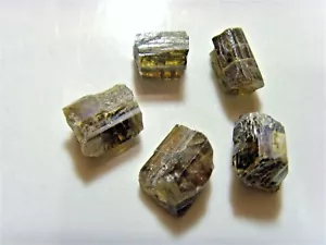37 carats TWT 5 Epidote crystals reiki rock lapidary metaphysical Wicca 51392 - Picture 1 of 4