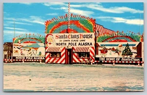 Santa Claus House North Pole Alaska Chrome c1970 Postcard - Picture 1 of 2