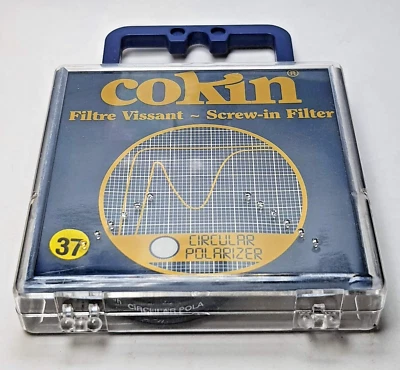 37mm Cokin Circular Polarizer CPL Glass Lens Filter P-CL 37 mm 37 PL-C France - Image 1 of 4