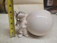 Little Slugger Baseball Ceramic Planter ~ Napco? ~ The paint is mostly missing