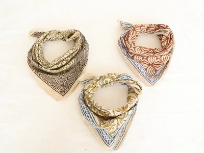 Лот из 3 упаковки хлопок пейсли печать бандана лицо чехол головы деформации обруч шарф - Изображение 1 из 4