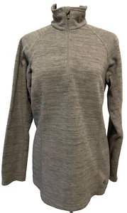Mountain Hardwear Fleecepullover Damen Größe M hellgrau 1/4-Reißverschluss - Bild 1 von 9