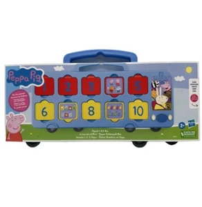 Hasbro Peppa Pig's 1-2-3 Bus 1 to 10 Counting Toys Interactive Preschool Toys - Picture 1 of 3
