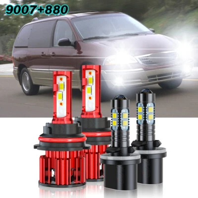 For Ford Windstar 3.8L 1995-2003 LED Headlight High Low Beam Fog Light Bulbs Kit - Image 1 of 4