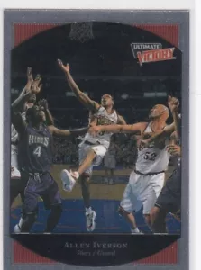 2000 UD Ultimate Victory ALLEN IVERSON Philadelphia 76ers Basketball Card #60 - Bild 1 von 2