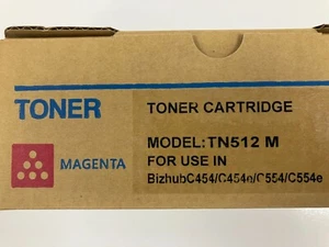 TN512M Magenta Toner Cartridge for Konica Minolta Bizhub C454 (A11G190 51110456) - Bild 1 von 2