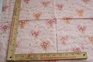 True Love Wedding Hearts Cotton Fabric Quilting blank Textile Fast Ship 36 x 44" - Picture 1 of 3