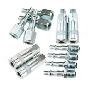 12 pcs British quick coupling 1/4" air line hose compressor fitting connector UK - Picture 1 of 12